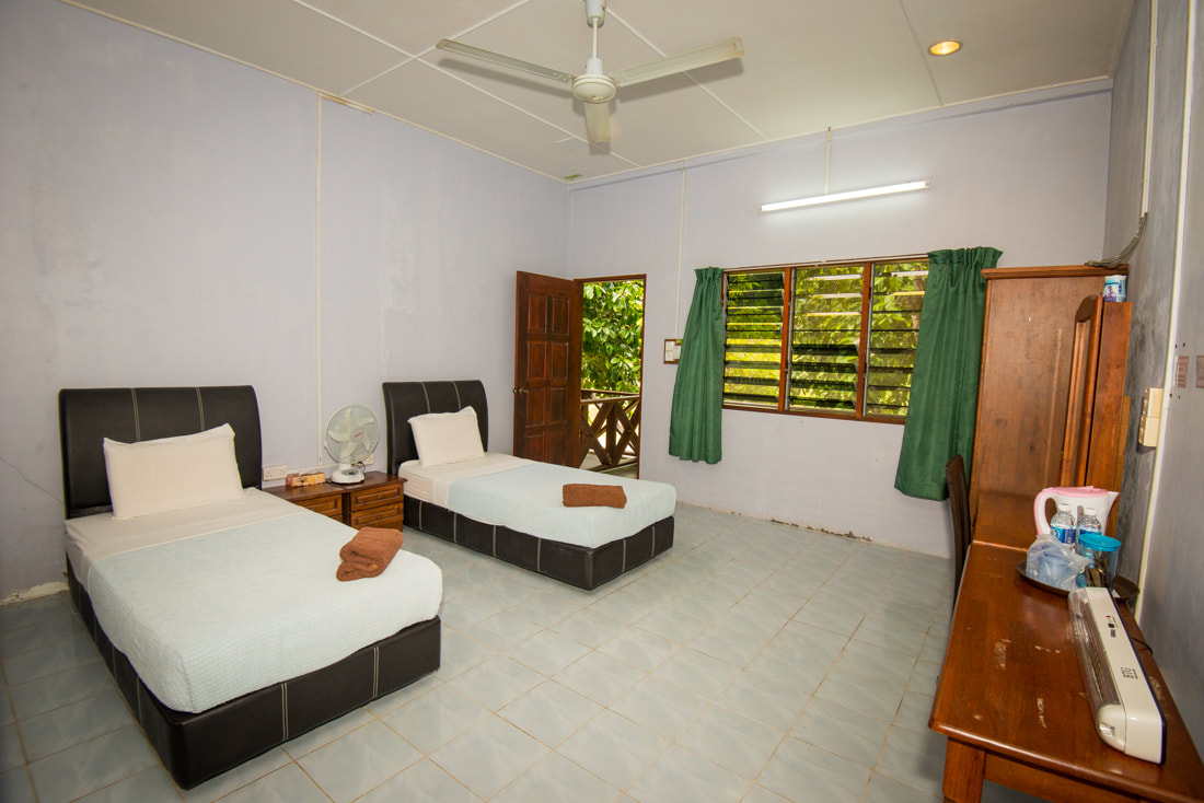 Resthouse rooms at the Field Centre — Danum Valley